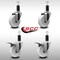 Service Caster 4'' SS Nylon Swivel 1-1/4'' Expanding Stem Caster Set 2 Total Lock Brakes, 4PK SCC-SSEXTTL20S414-NYS-2-S-2-114 - alternate 3